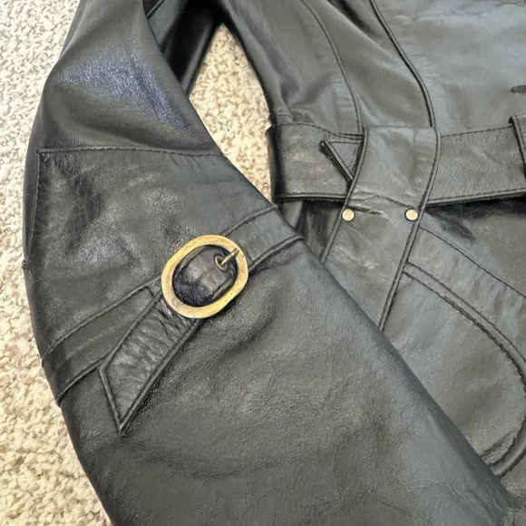 KASTELANO Vintage Real Leather Jacket - XS